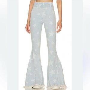 Show Me Your Mumu Berkeley You’re a Star Bell Bottom Jeans Light Blue 2